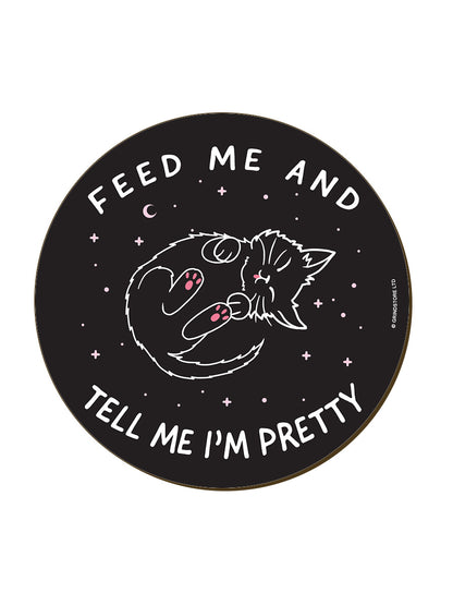 Little Shadow Feed Me And Tell Me I'm Pretty Circular Coaster