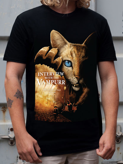 Horror Cats Interview With The Vampurr Men's Black T-Shirt
