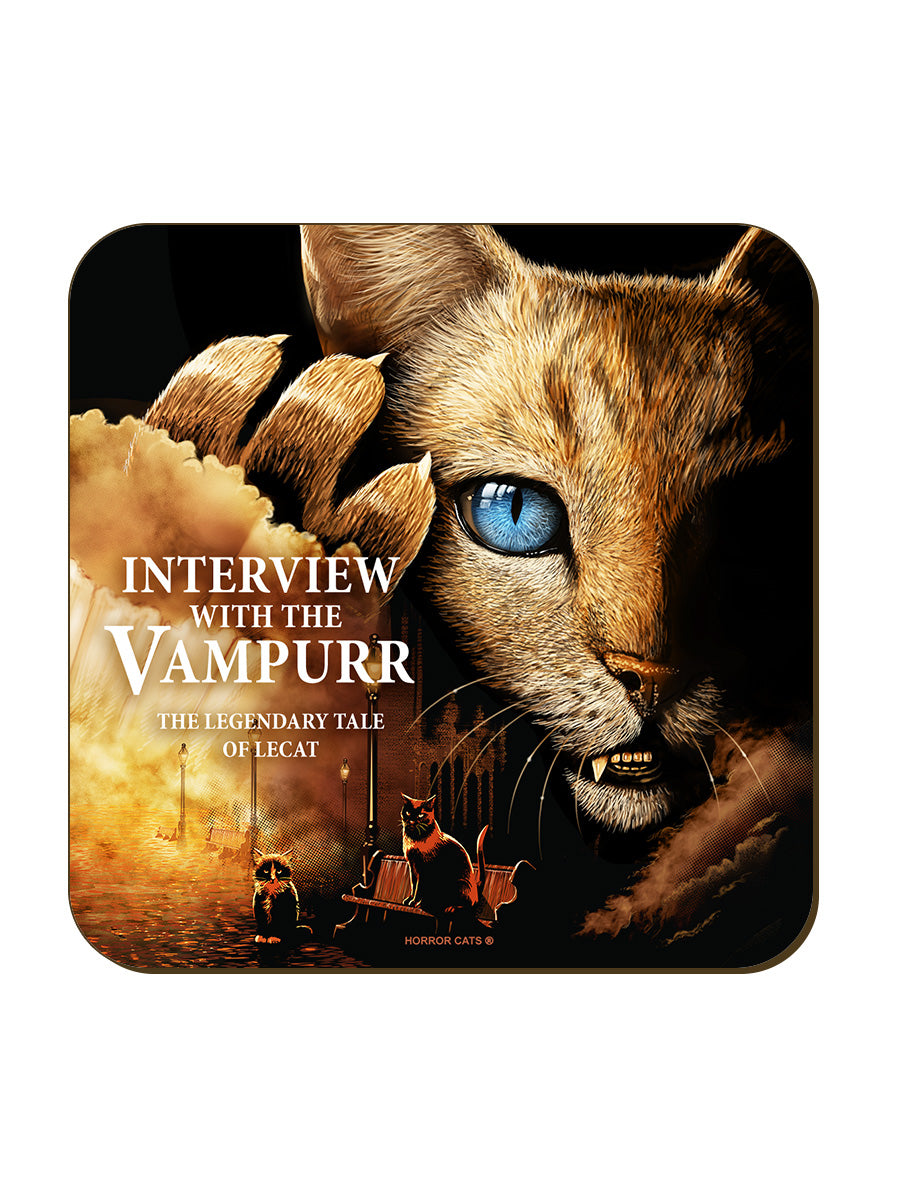 Horror Cats Interview With The Vampurr Square Coaster