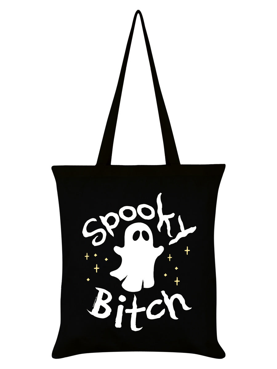 Spooky Bitch Black Tote Bag