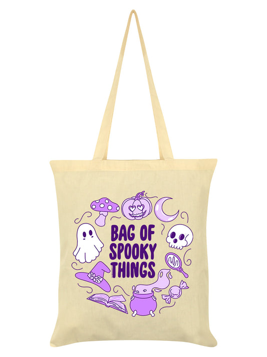 Bag Of Spooky Things Cream Tote Bag