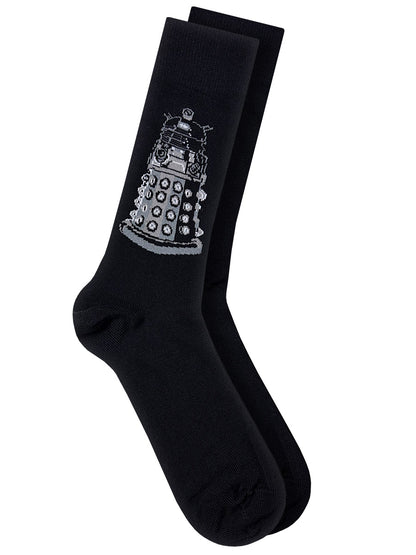 Dr Who Dalek Black Socks (UK Size 7-11)