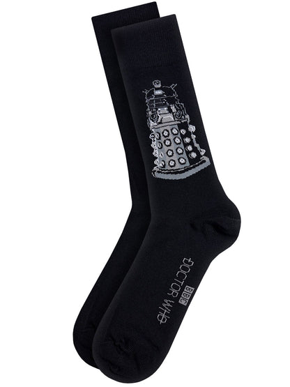 Dr Who Dalek Black Socks (UK Size 7-11)