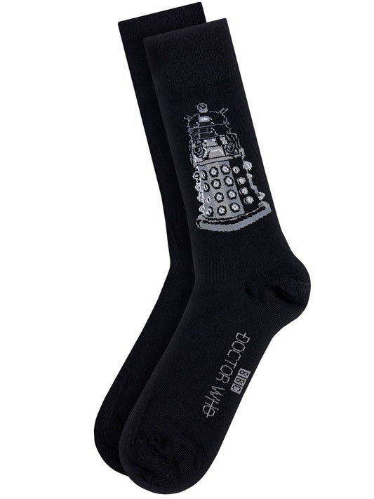 Dr Who Dalek Black Socks (UK Size 7-11)