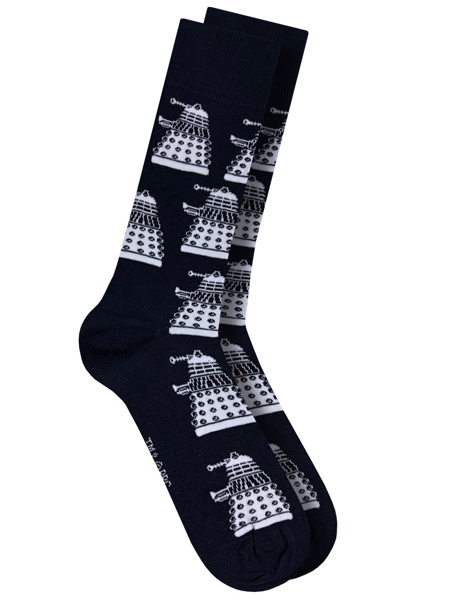 Dr Who Multi Dalek Navy Socks (UK Size 7-11)