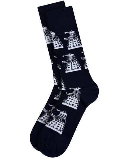 Dr Who Multi Dalek Navy Socks (UK Size 7-11)