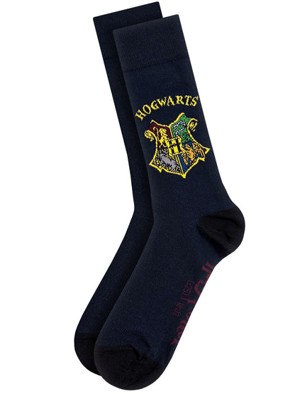 Harry Potter Hogwarts Crest Navy Socks (UK Size 7-11)