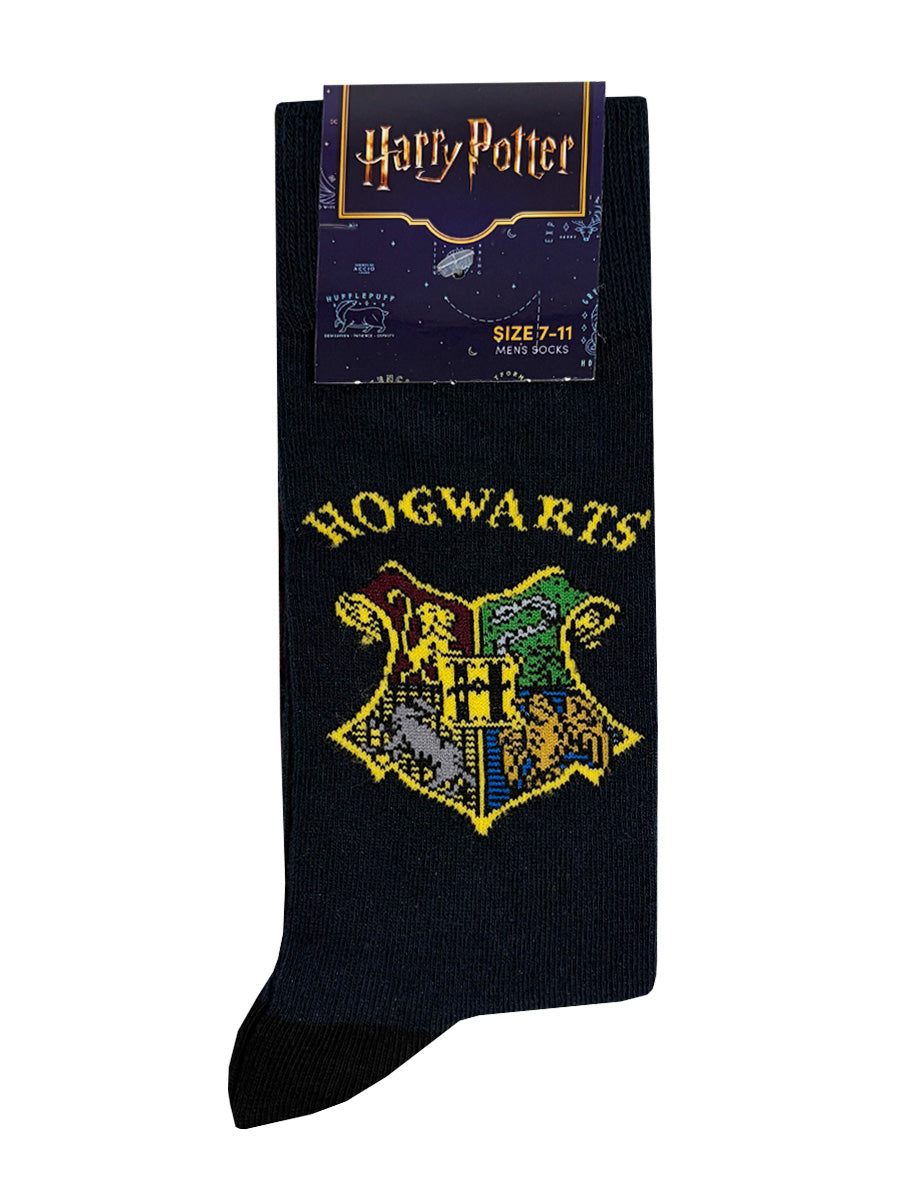 Harry Potter Hogwarts Crest Navy Socks (UK Size 7-11)