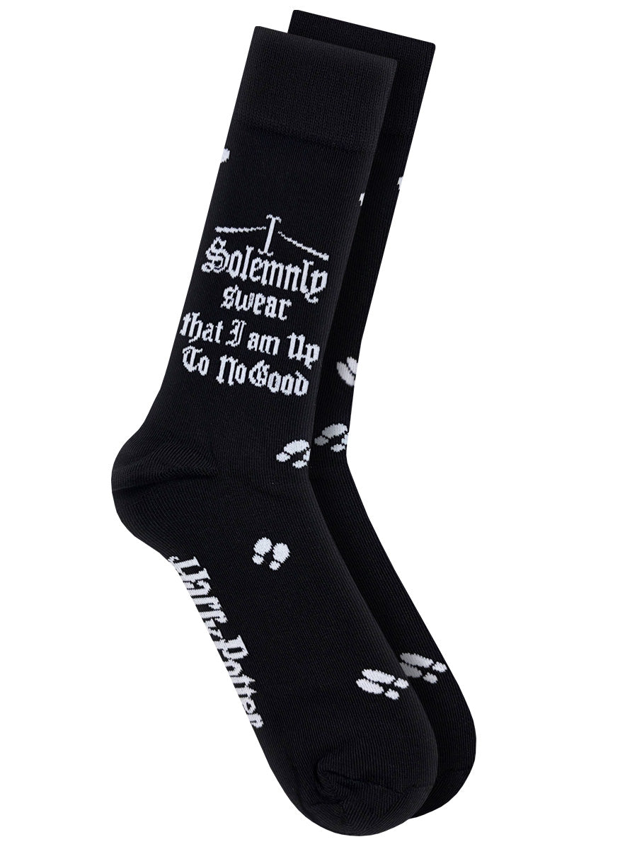 Harry Potter Solemnly Swear Black Socks (UK Size 7-11)