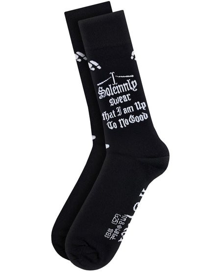 Harry Potter Solemnly Swear Black Socks (UK Size 7-11)