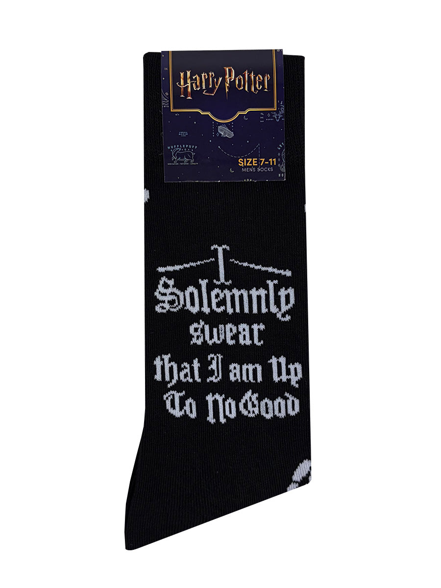 Harry Potter Solemnly Swear Black Socks (UK Size 7-11)