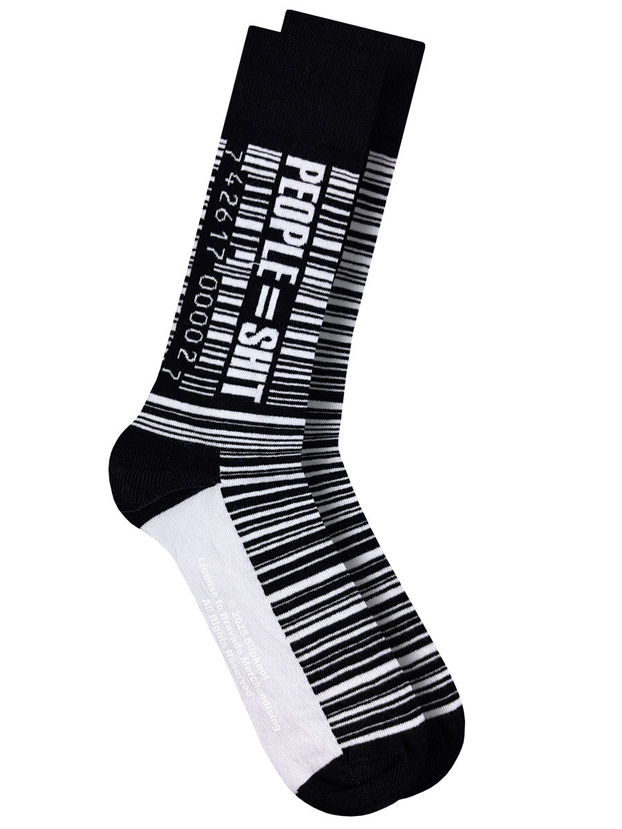 Slipknot Barcode Black and White Socks (UK Size 7-11)