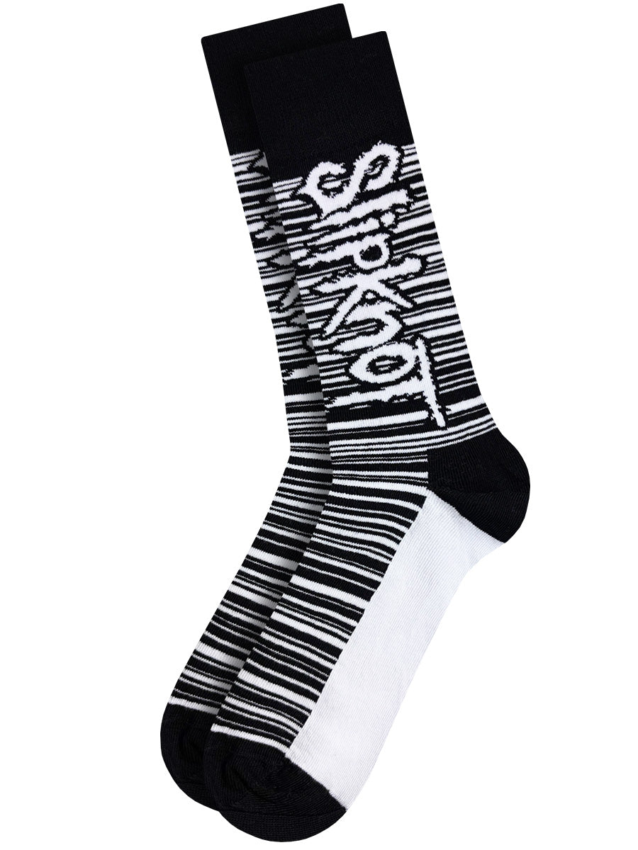 Slipknot Barcode Black and White Socks (UK Size 7-11)