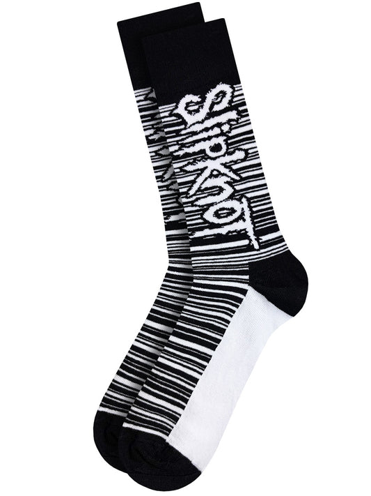 Slipknot Barcode Black and White Socks (UK Size 7-11)