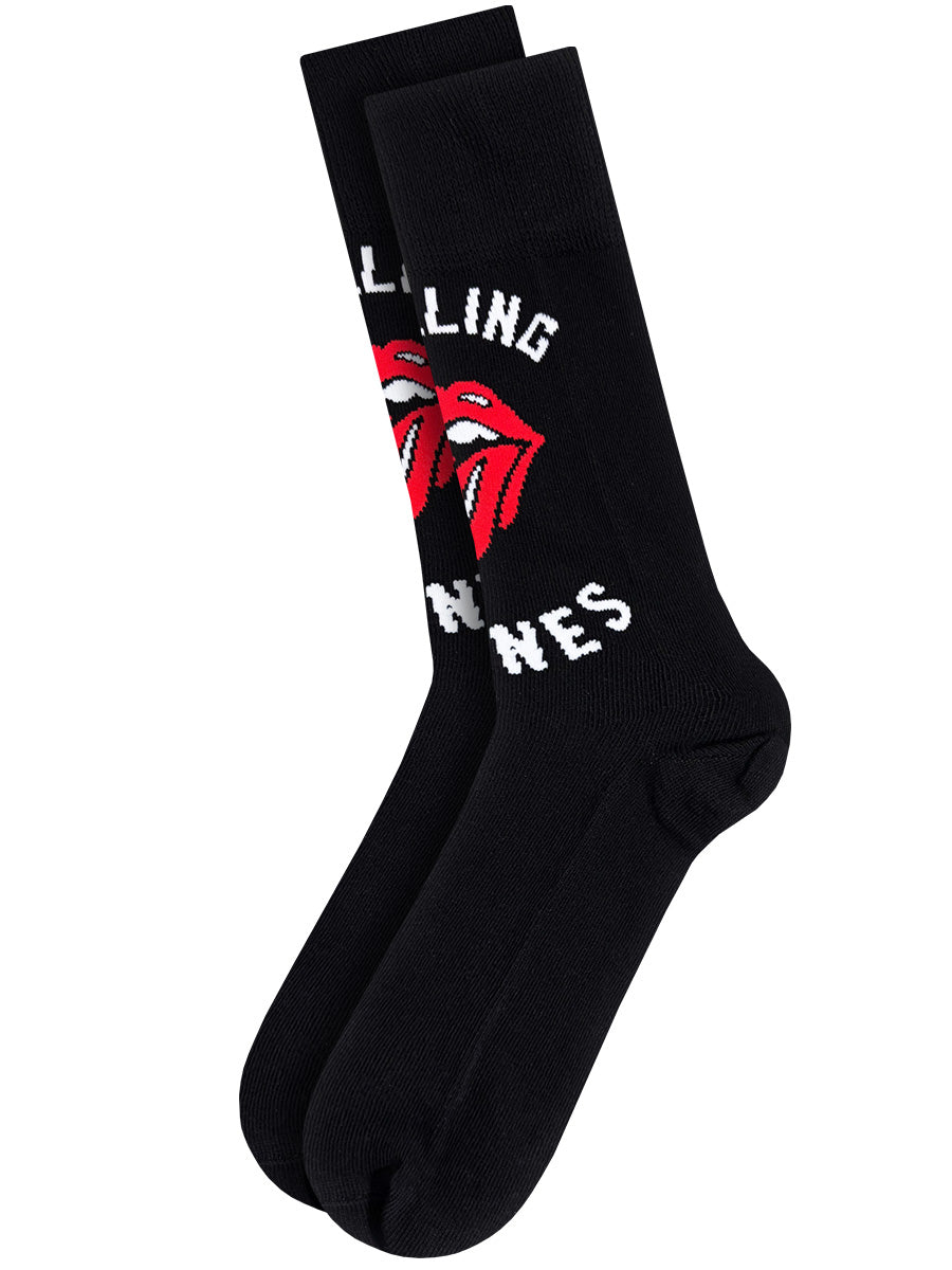 Rolling Stones Tongue Black Socks (UK Size 7-11)