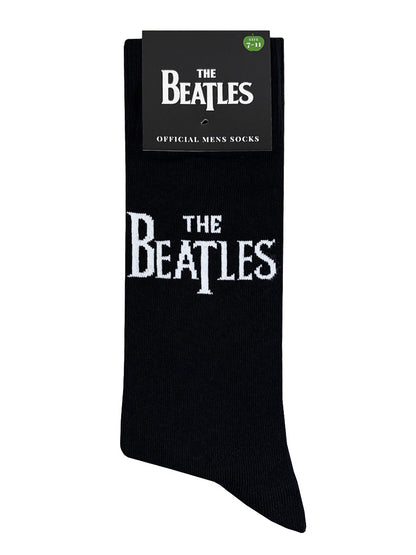 The Beatles Drop T Logo Black Socks (UK Size 7-11)