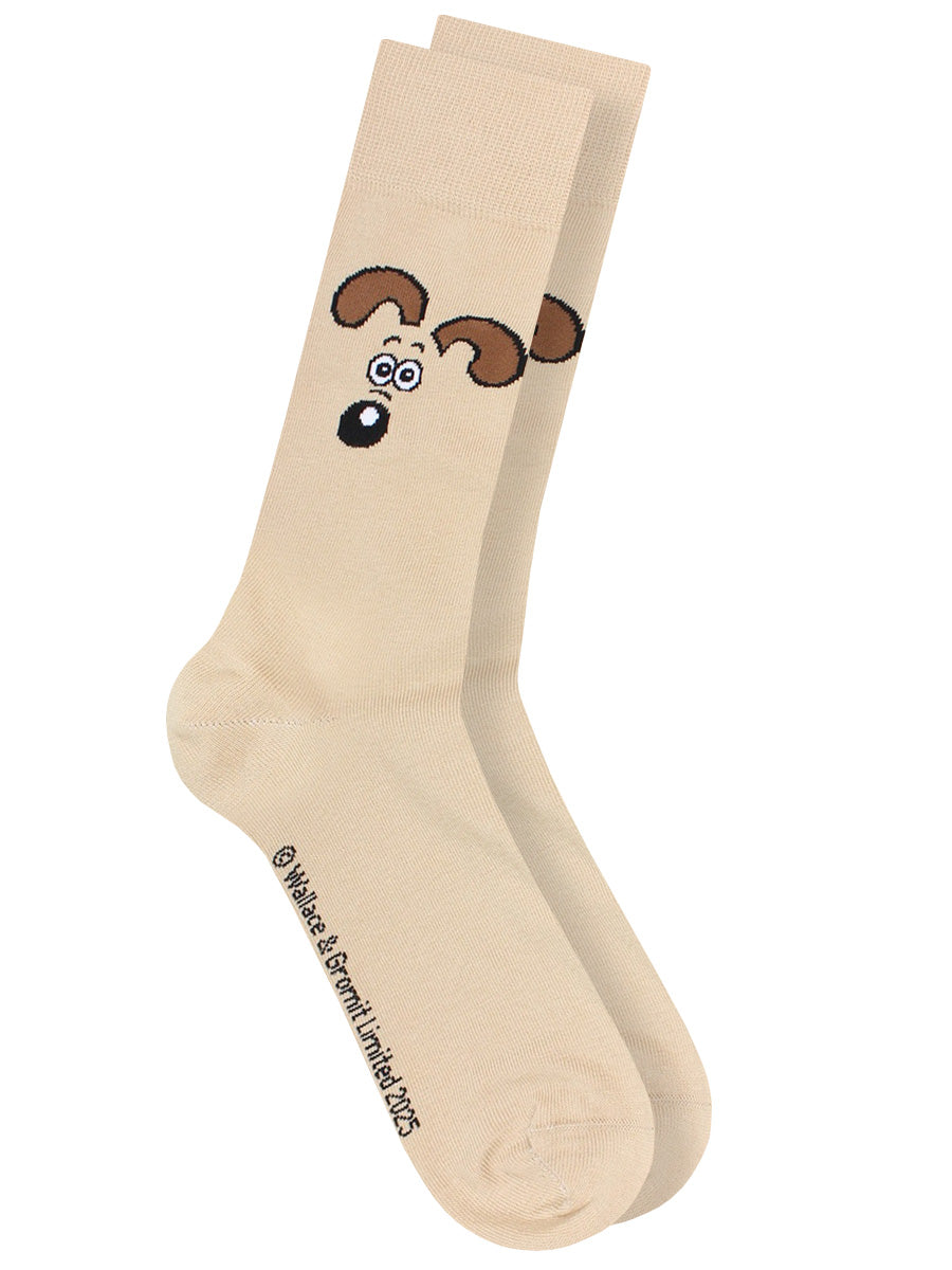 Wallace & Gromit Cream Socks (UK Size 7-11)