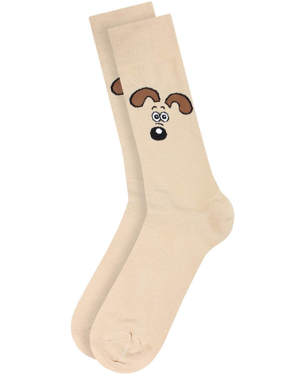 Wallace & Gromit Cream Socks (UK Size 7-11)