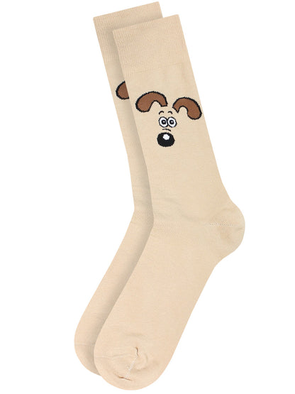 Wallace & Gromit Cream Socks (UK Size 7-11)
