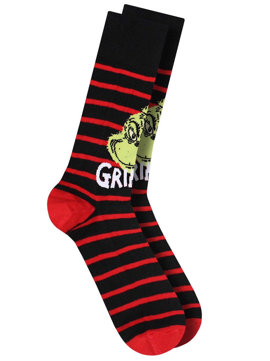 The Grinch Black and Red Socks (UK Size 7-11)
