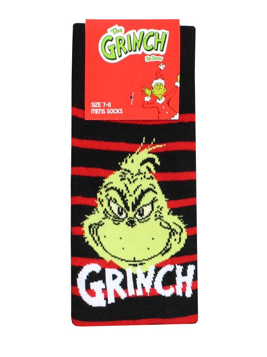 The Grinch Black and Red Socks (UK Size 7-11)