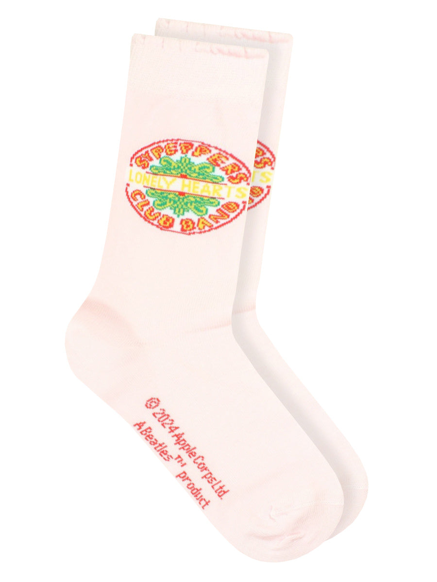 The Beatles Sgt Pepper Baby Pink Socks (UK Size 4-8)