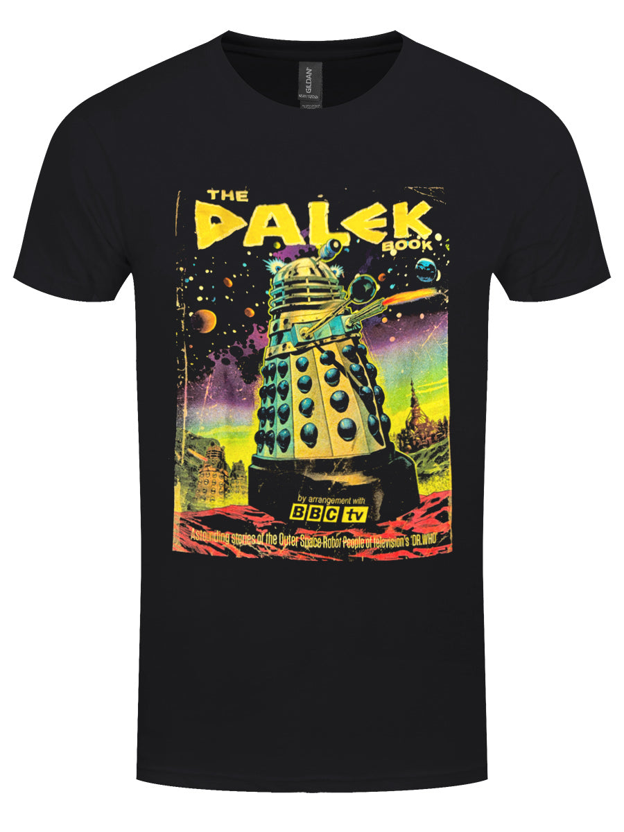 Dr Who The Dalek's Comic Cover Men's Black T-Shirt