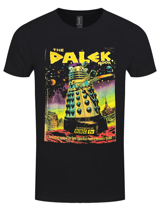 Dr Who The Dalek's Comic Cover Men's Black T-Shirt