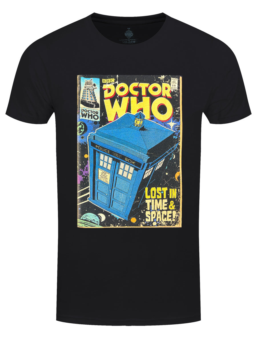 Dr Who Tardis In Space And Time Men's Black T-Shirt