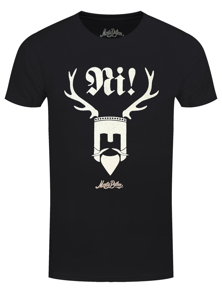 Monty Python Knights Of Ni! Men's Black T-Shirt