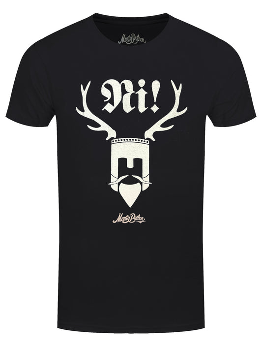 Monty Python Knights Of Ni! Men's Black T-Shirt