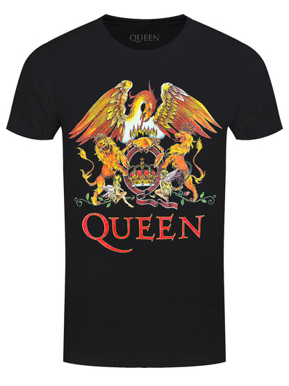 Queen Classic Crest Men's Black T-Shirt
