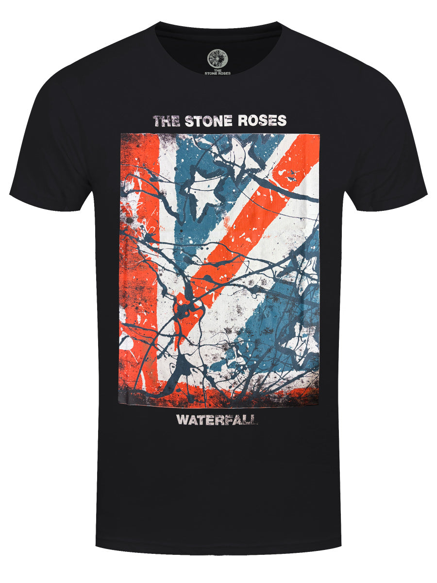 The Stone Roses Waterfall Men's Black T-Shirt