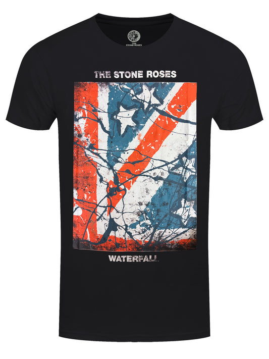 The Stone Roses Waterfall Men's Black T-Shirt
