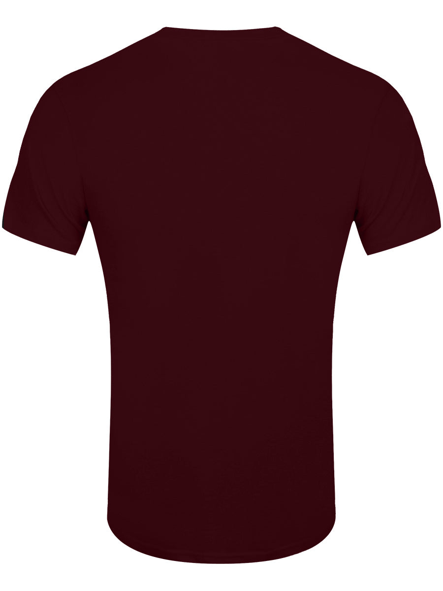 The Beatles Drop T Logo Men's Maroon T-Shirt