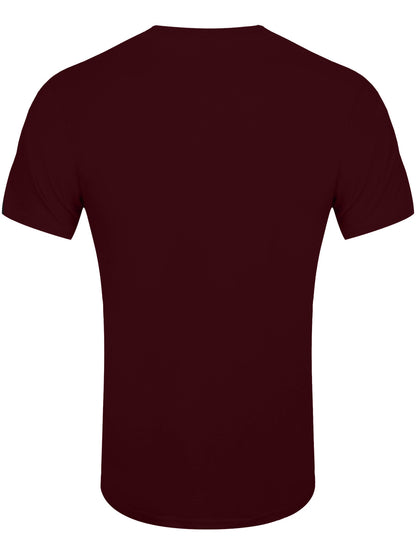 The Beatles Drop T Logo Men's Maroon T-Shirt