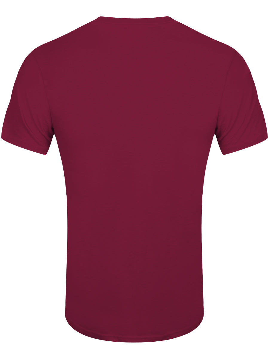 The Beatles Abbey Road Characters Men's Maroon T-Shirt
