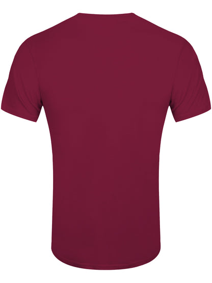 The Beatles Abbey Road Characters Men's Maroon T-Shirt