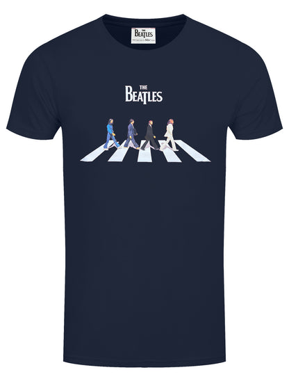 The Beatles Abbey Road Characters Men's Navy T-Shirt