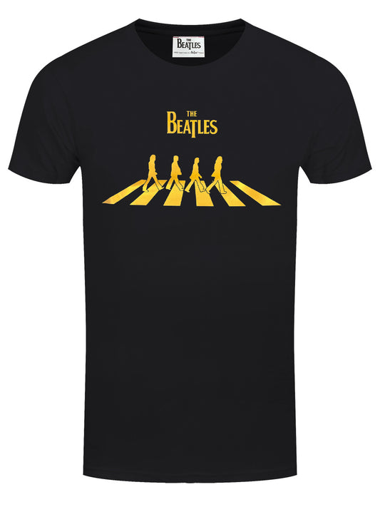 The Beatles Abbey Road Gold Men's Black T-Shirt