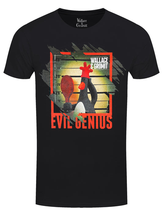 Wallace & Gromit Evil Genius Men's Black T-Shirt