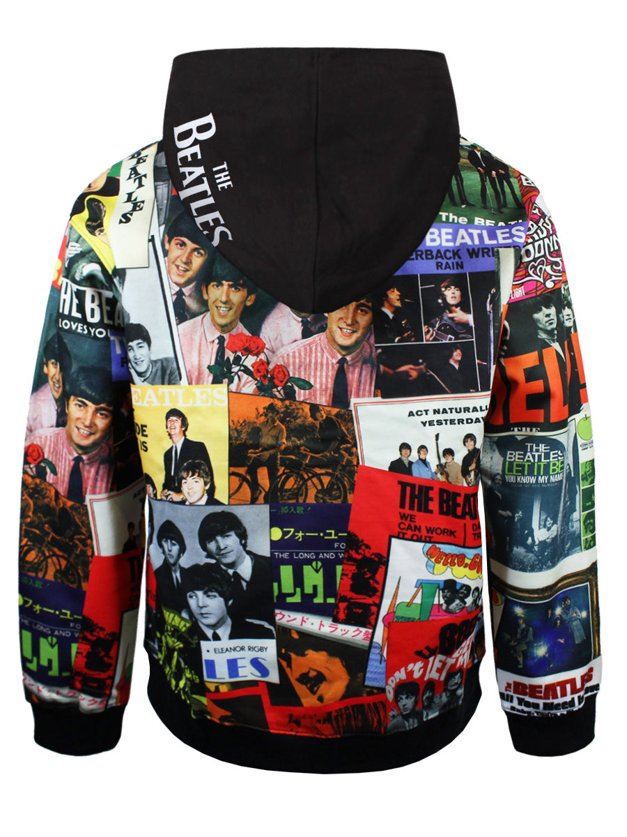 The Beatles Singles Covers All Over Print Pullover Hoodie