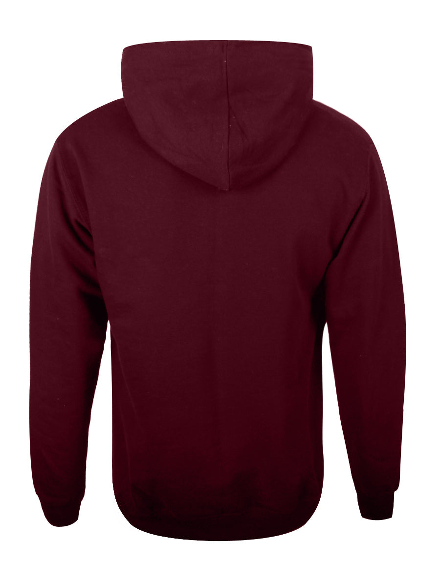 The Beatles Abbey Road Characters Maroon Pullover Hoodie