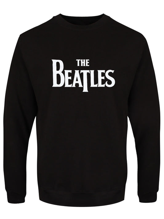 The Beatles Drop T Logo Men's Black Sweatshirt