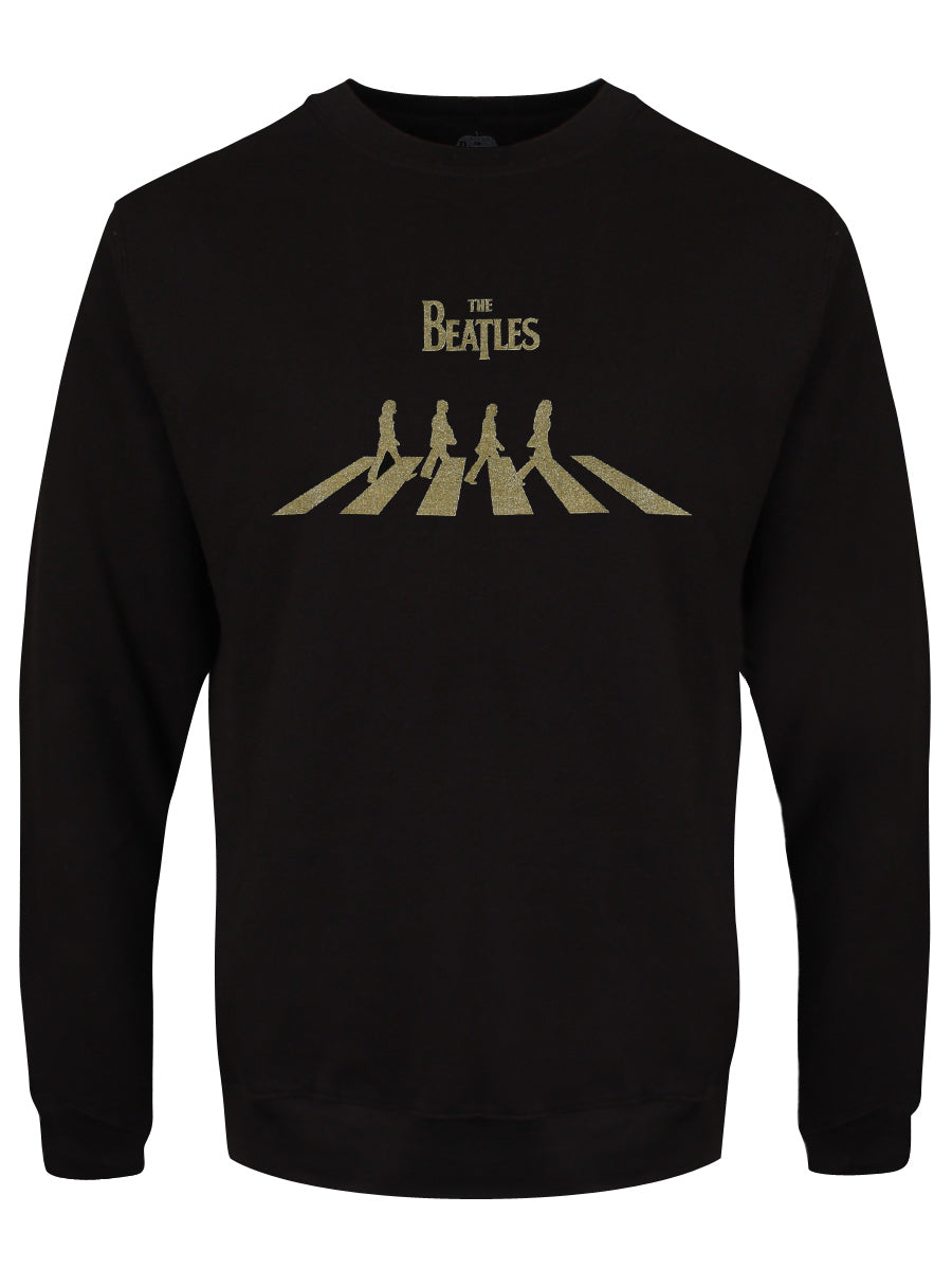 The Beatles Abbey Road Gold Men's Black Sweatshirt