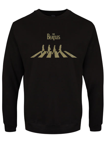 The Beatles Abbey Road Gold Men's Black Sweatshirt