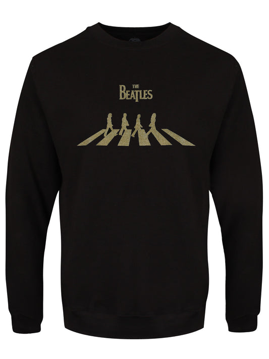 The Beatles Abbey Road Gold Men's Black Sweatshirt