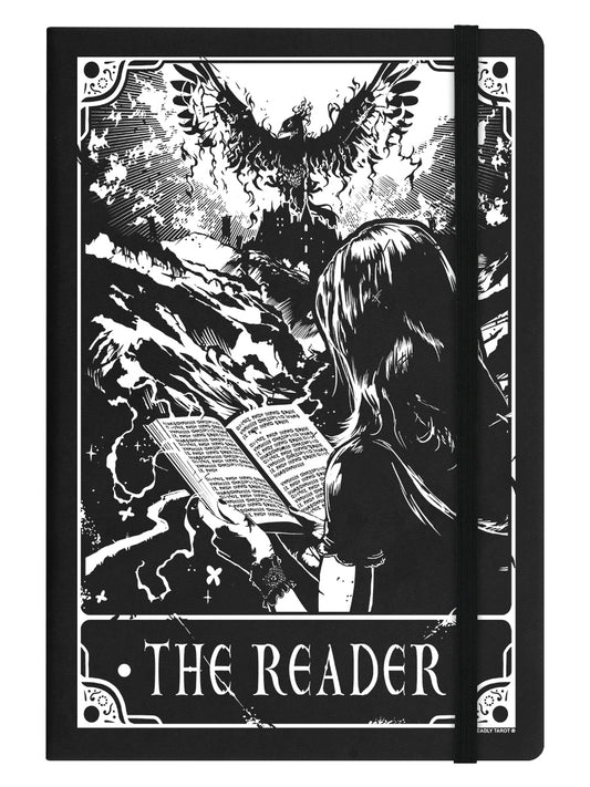 Deadly Tarot - The Reader Black A5 Hard Cover Notebook