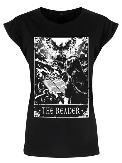 Deadly Tarot - The Reader Ladies Black Premium T-Shirt