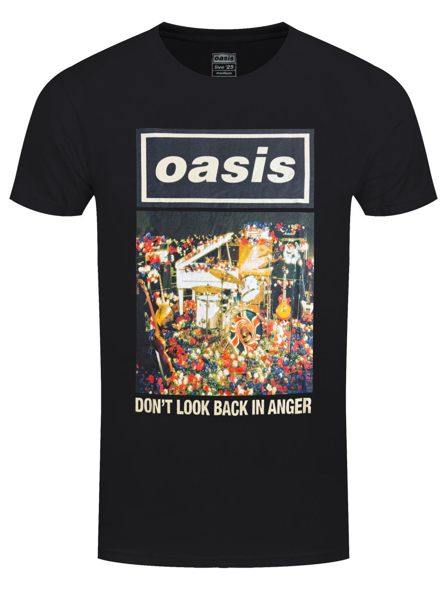 Oasis Don't Look Back In Anger Single Cover Men's Black T-Shirt